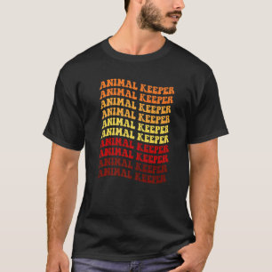 Retro Graphic Animal Keeper Zoo Keeper Animal Lieb T-Shirt