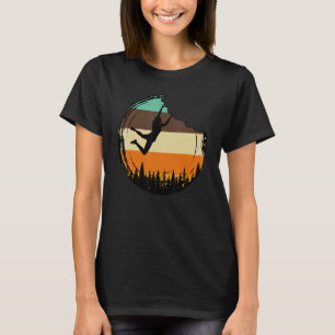 Retro Graphic Climbing Bouldering Rock Climber Mou T-Shirt