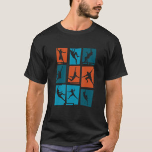 Retro Graphic Climbing Bouldering Rock Climber Mou T-Shirt