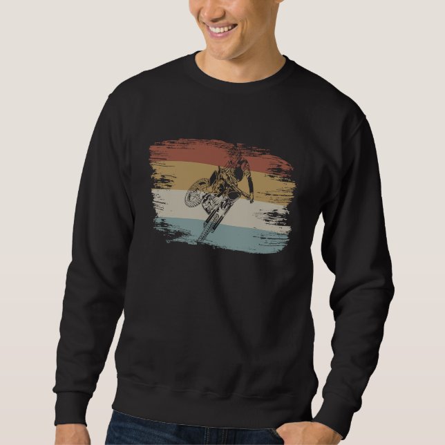 Retro Graphic Dirt Biker Motorcycle Enduro Motocro Sweatshirt (Vorderseite)