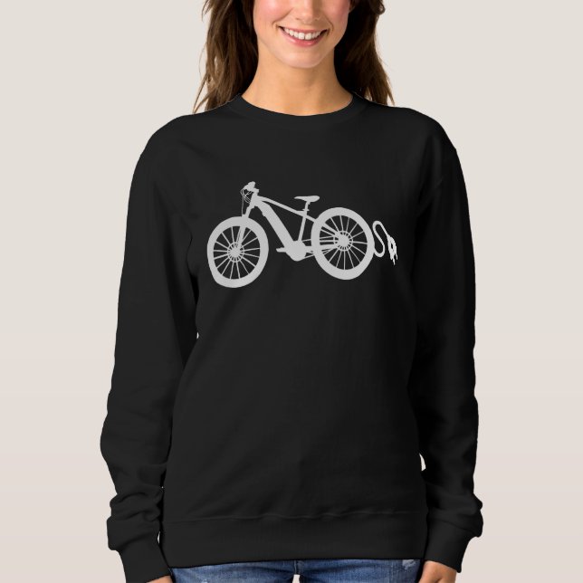 Retro Graphic E-Bike Mountainbiking Bicycle E-Bike Sweatshirt (Vorderseite)