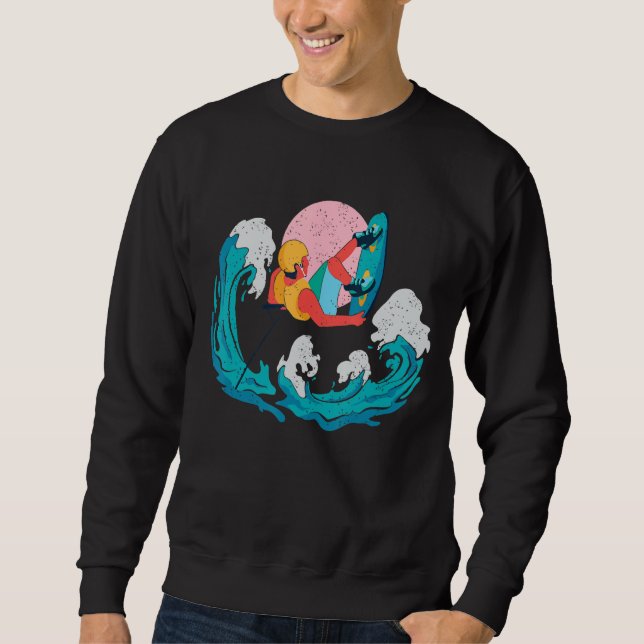 Retro Graphic Gymnast Gymnastics Acrobat Acrobatic Sweatshirt (Vorderseite)