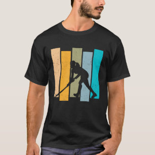 Retro Graphic Hockey Player Hockey Hockey Hockey S T-Shirt