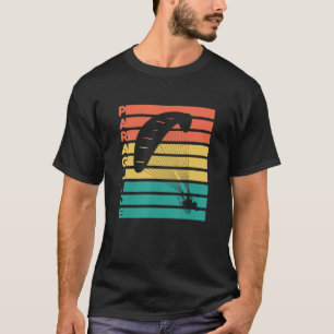 Retro Graphic Paragliding Paraglider Sky T-Shirt