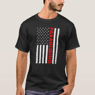 Retro Graphic Paragliding Paraglider Sky T-Shirt