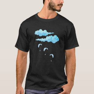 Retro Graphic Paragliding Paraglider Sky T-Shirt