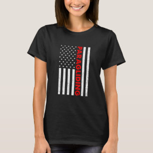Retro Graphic Paragliding Paraglider Sky T-Shirt