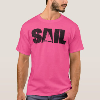 Retro Graphic Sailboat Kapitän Sailing Sea Boat Sa T-Shirt