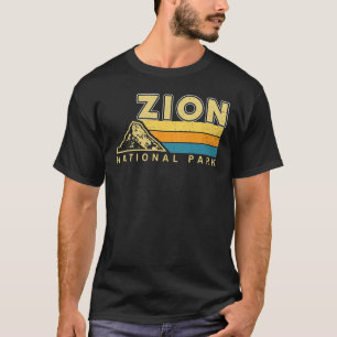 Retro Graphic Travel Vintag Zion National Park T-Shirt