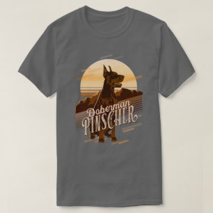 Retro Graphics Doberman Gold ID754 T-Shirt