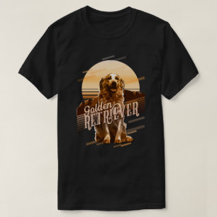 Retro Graphics Golden Retriever Gold ID754 T-Shirt
