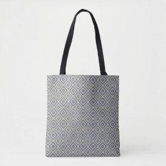 Retro-Grau gemusterte Tote-Bag