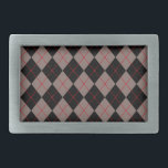 Retro Graue Raute Gürtelschnalle Geschenk<br><div class="desc">Das Design stammt aus der Originalkunst.</div>