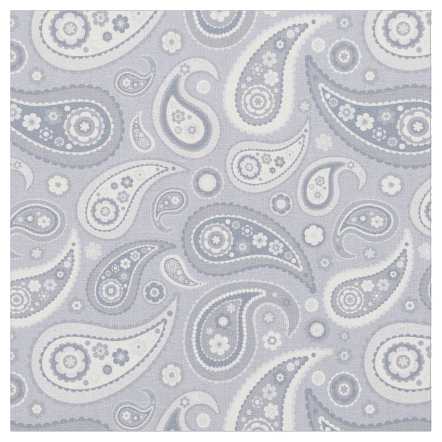 Retro graues Paisley-Muster Stoff (Nahaufnahme)