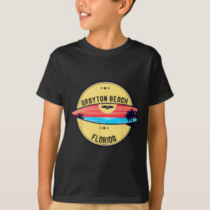 Retro Grayton Beach Florida Strand Surfen T-Shirt