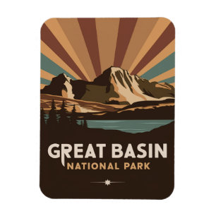 Retro Great Basen National Park Magnet