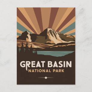 Retro Great Basin Nationalpark Feiertagspostkarte