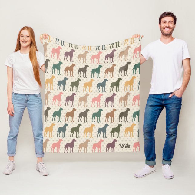 Retro Great Dane Blanket Geschenk Hund Lover Throw Fleecedecke (Beispiel)