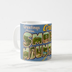 Retro Great Smoky Mountains Kaffeetasse