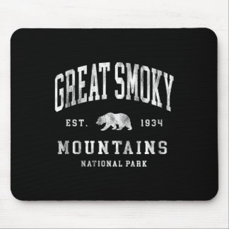 Retro Great Smoky Mountains National Park Mens Wom Mousepad