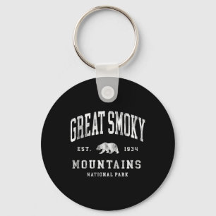 Retro Great Smoky Mountains Nationalpark Herren Da Schlüsselanhänger
