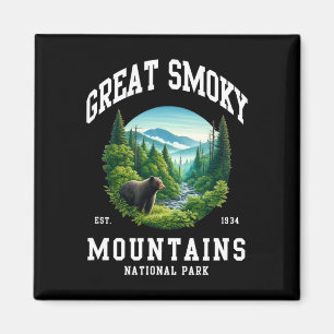Retro Great Smoky Mountains Nationalpark Männer Fr Magnet