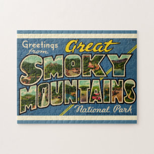 Retro Great Smoky Mountains Puzzle