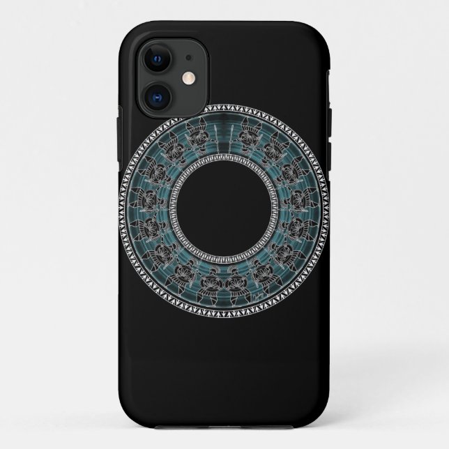 Retro Greek Disc Case-Mate iPhone Hülle (Rückseite)