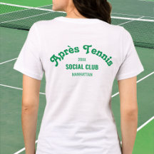 Retro Green Après Tennis Social Club Custom White