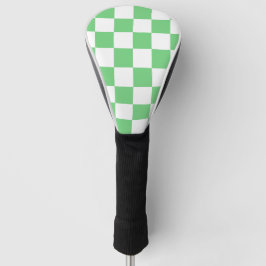 Retro Green Chessboard Checkerboard Tile Y2K  Golf Headcover