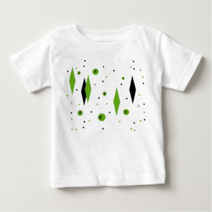 Retro Green Diamonds & Sternexplosionen Baby T - S T-shirt