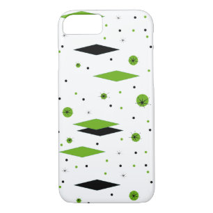 Retro Green Diamonds & Sternexplosionen iPhone Cas Case-Mate iPhone Hülle
