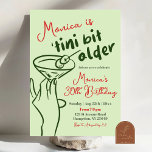 Retro Green Hand Drawn Martini 30. Geburtstag Einladung<br><div class="desc">Retro Grüne Hand gezeichnet Dirty Martini Geburtstagsfeier,  Cocktail Erwachsenen Geburtstagsparty,  Tini Bit Ältere Erwachsenen Geburtstagsparty,  30. Dirty Martini Geburtstagsparty,  dreissig Cocktails Party.</div>