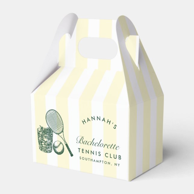 Retro Green Last Swing vor dem Ring Tennis Bach Geschenkschachtel (Vorderseite)