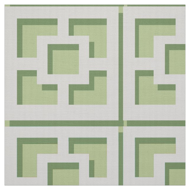 Retro Green Trellis Fabric Stoff (Muster)