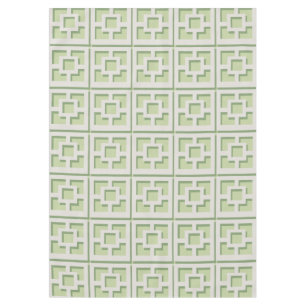 Retro Green Trellis Tablecloth Tischdecke