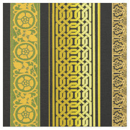 Retro-Grenzen in Gold Stoff