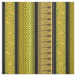 Retro-Grenzen in Gold Stoff