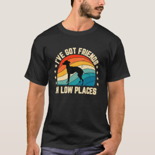 Retro Greyhound ich habe Freunde an niedrigen Orte T-Shirt