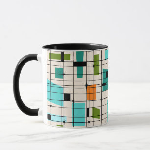 Retro Grid & Sternexplosionen Ringer Tasse
