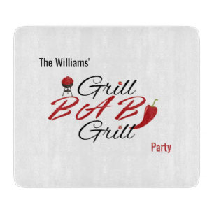 Retro Grill Baby Grill Sommer BBQ-Party  Schneidebrett