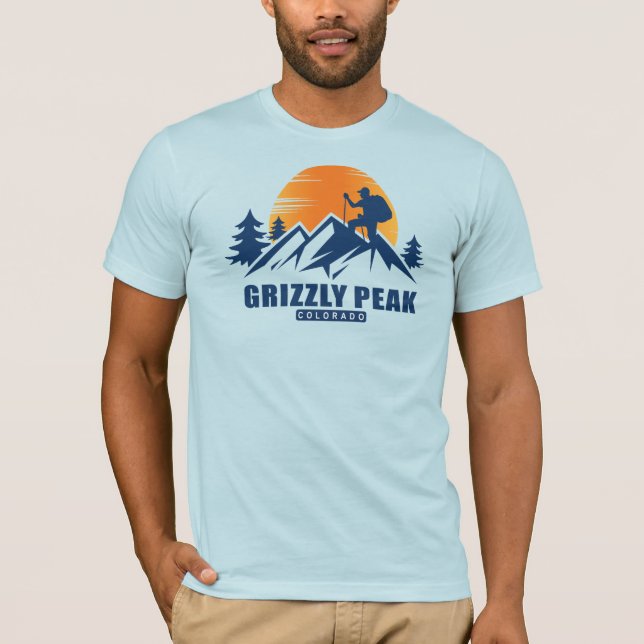 Retro Grizzly Peak T - Shirt (Vorderseite)