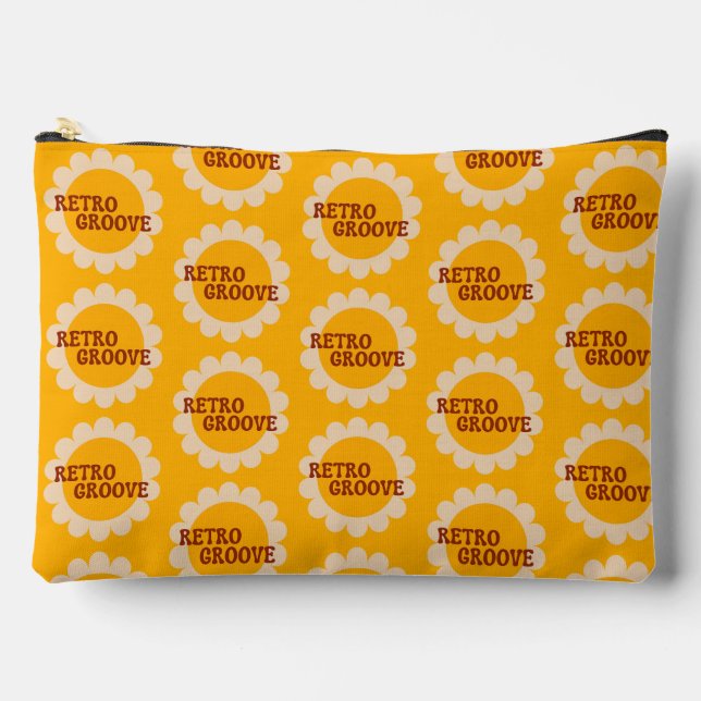 Retro Groove Accessory Pouch Zubehörtasche (Vorderseite)