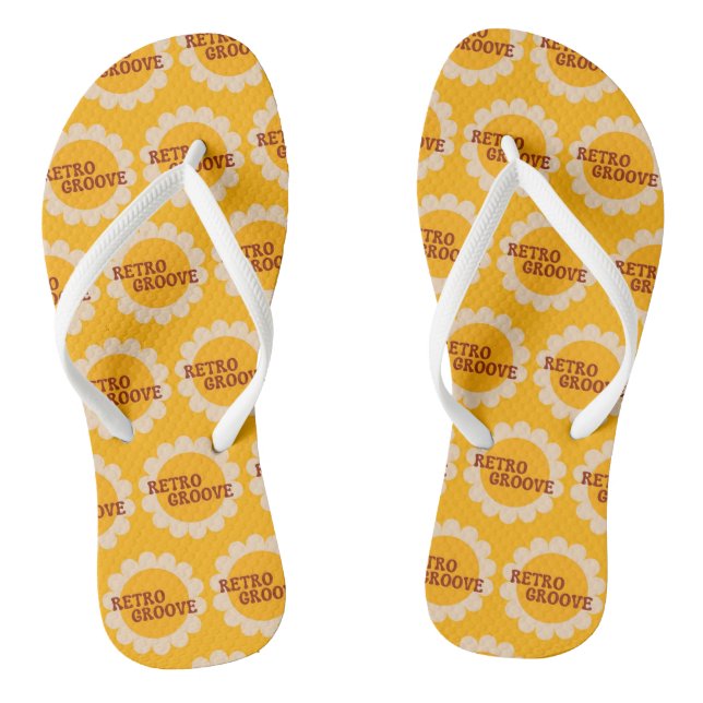 Retro Groove Flip Flops (Fußbett)