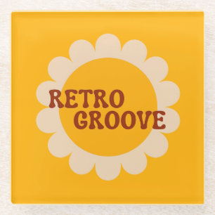 Retro Groove Glasuntersetzer