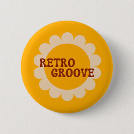 Retro-Groove-Knopf Button