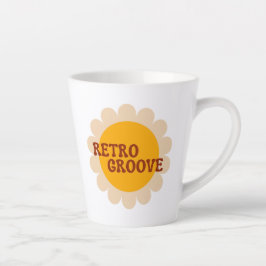Retro Groove Latte Tasse