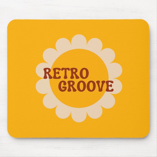 Retro Groove-Mauspad Mousepad (Vorne)