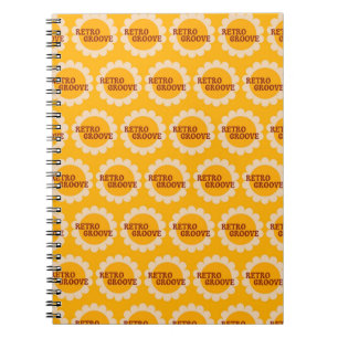 Retro Groove Notizbuch Notizblock