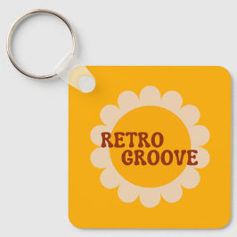 Retro Groove Schlüsselanhänger
